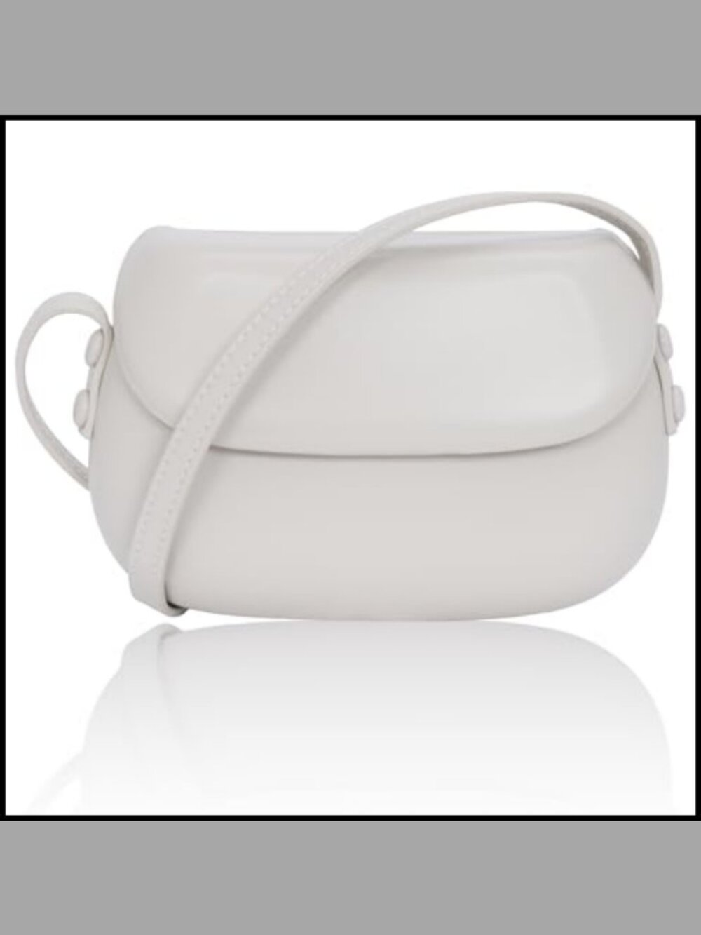 Mini Crossbody Bag PU Leather Saddle Handbag Adjustable Strap Women